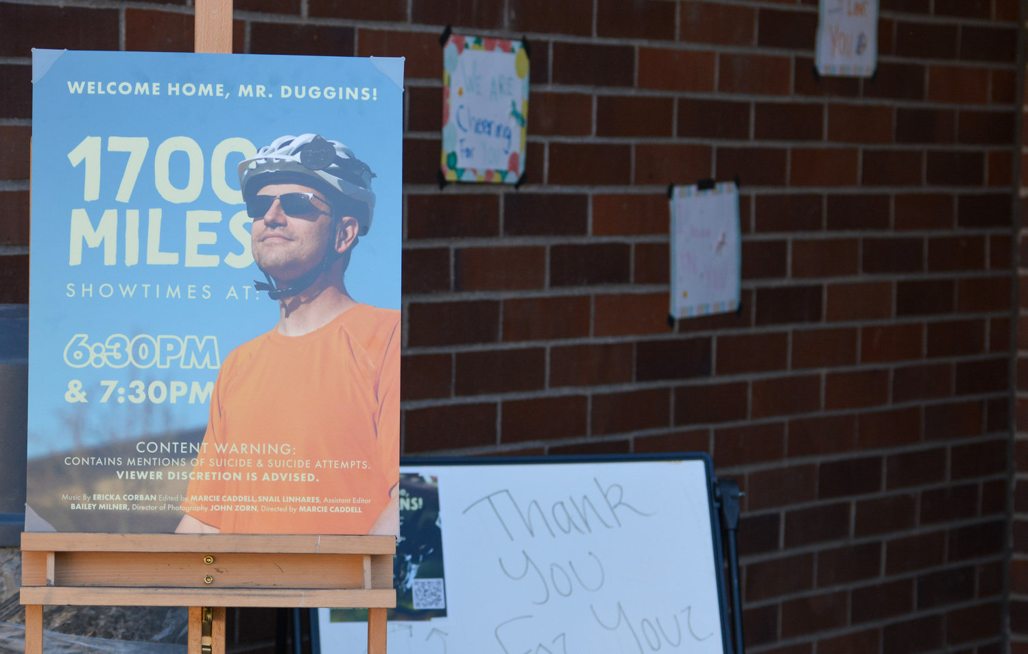 The 19-minute documentary titled “1,700 Miles,” tells the story of how Hockinson teacher Jeremy Duggins began on his journey to spread awareness about mental health and suicide prevention.